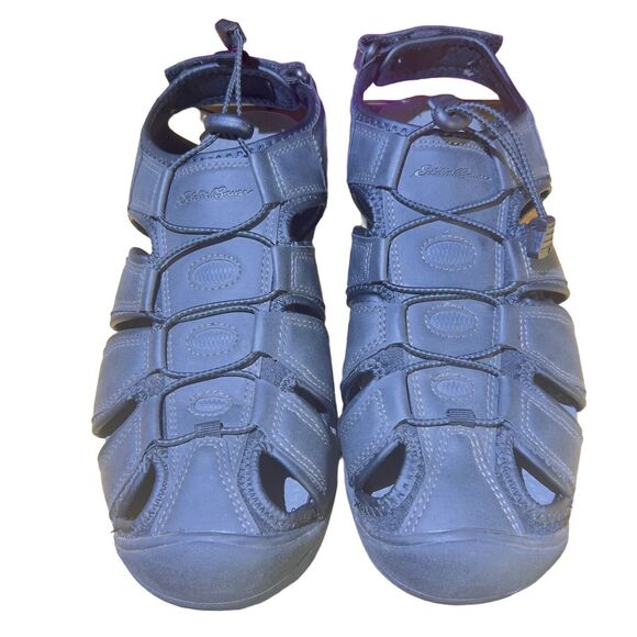 Eddie Bauer Meridian Sandals Men Size 12 Black Closed Toe Walking Hiking Comfort - Picture 1 of 11